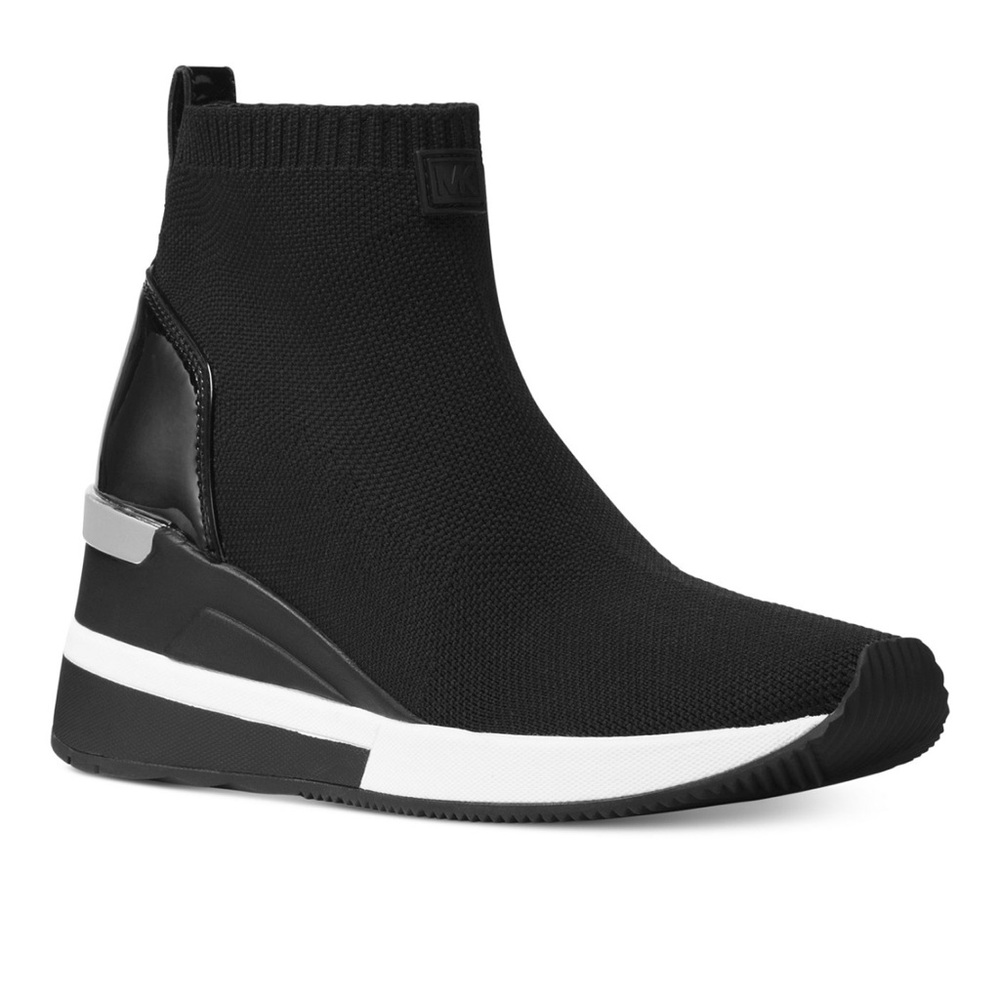 Michael Kors Skylar Wedge Bootie Sock Sneakers